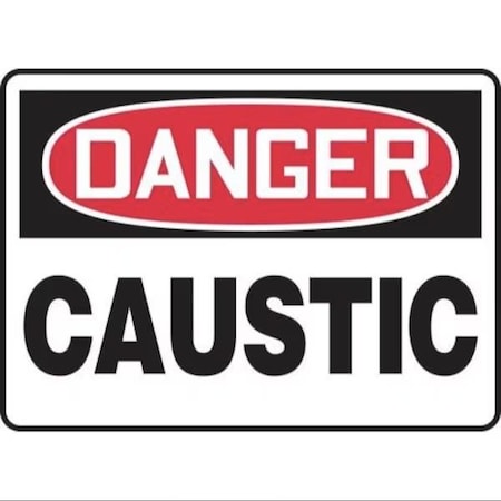 Accuform OSHA DANGER SAFETY SIGN CAUSTIC 10 in FRMCHL010VS